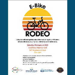 BCHD, RBUSD, RBEF, & RBPD: e-Bike Rodeo  - 2/4 from 9 AM-12 PM